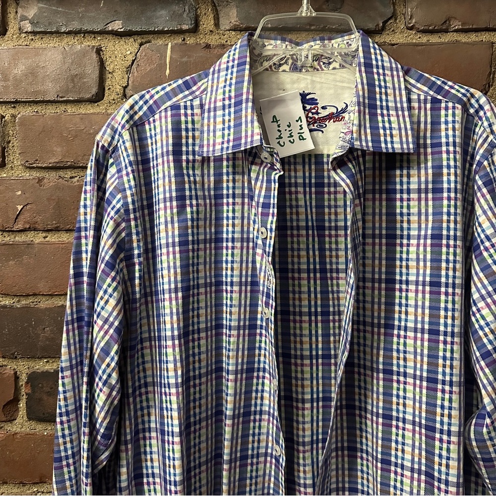 Robert Graham | Multi Color Plaid Shirt Long Sleeve XL